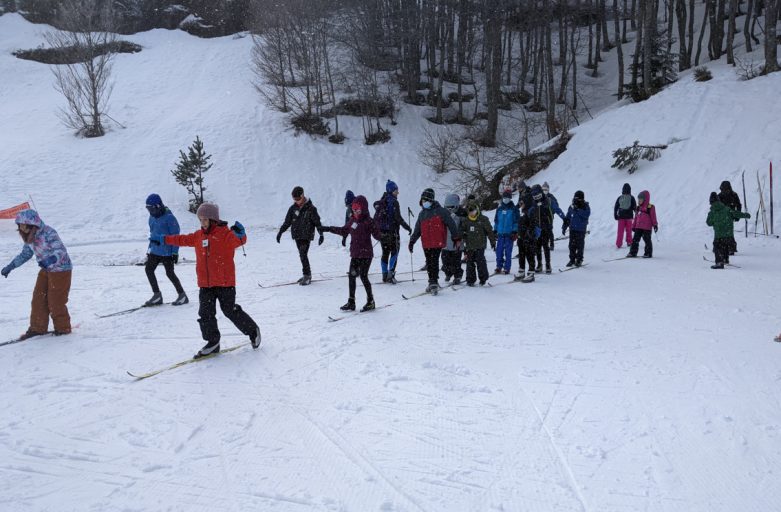 Cursillo de esqui de fondo para escolares