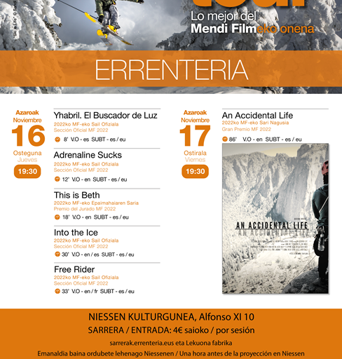 Mendi Tour en Errenteria, 16 y 17 de noviembre