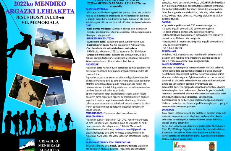 JESUS HOSPITALER OROIMENEZ, 2022KO MENDIKO ARGAZKI LEHIAKETA