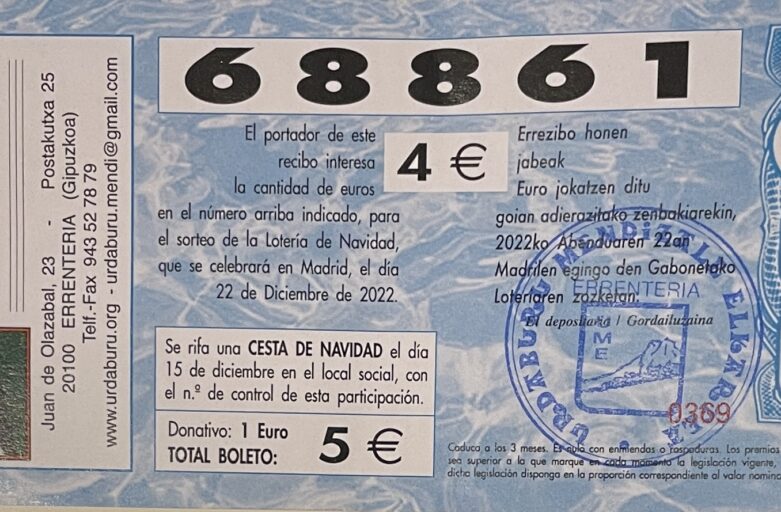 Saritutako loteria kobratzea