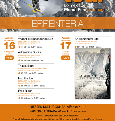 Mendi Tour Errenterian, azaroak 16 eta 17